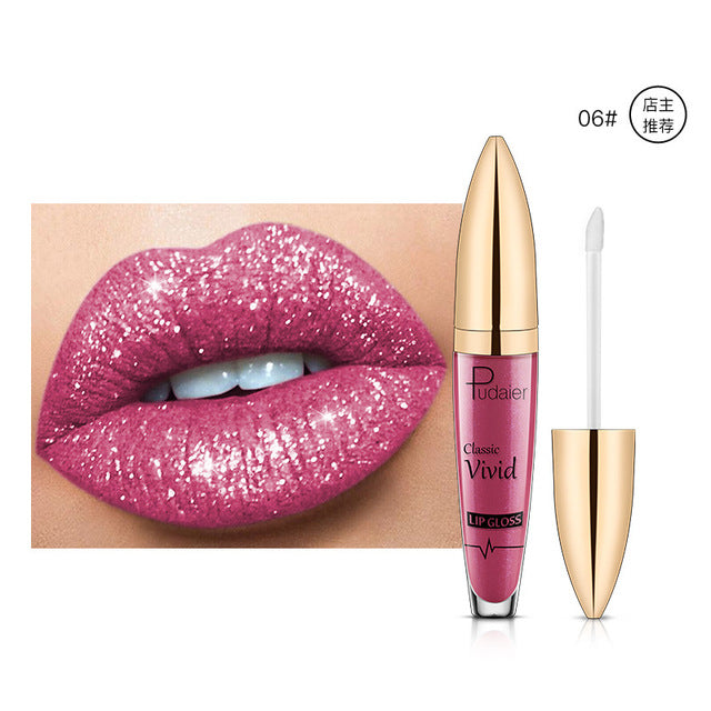 Pearlescent Matte Lip Gloss – Longue Tenue & Non-Collant