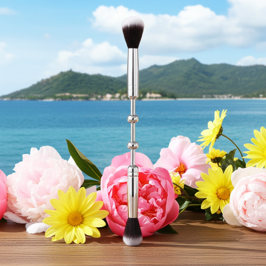 5-Piece Makeup Brush Set for Eye Makeup – Rose Gold & Black