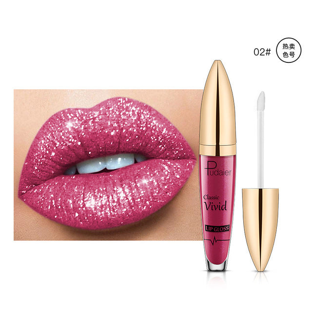 Pearlescent Matte Lip Gloss – Longue Tenue & Non-Collant