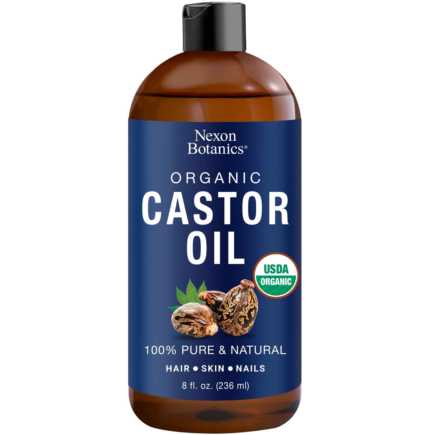 Huile de ricin bio pour la pousse des cheveux – 236 ml