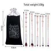 5-Piece Makeup Brush Set for Eye Makeup – Rose Gold & Black