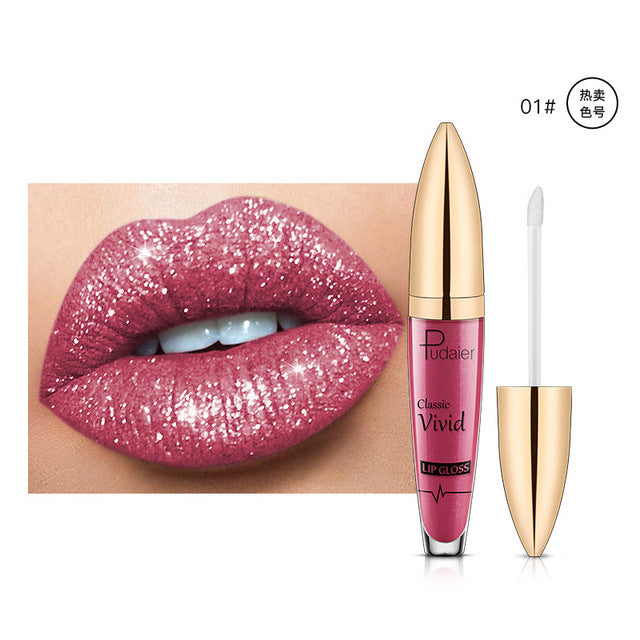 Pearlescent Matte Lip Gloss – Longue Tenue & Non-Collant