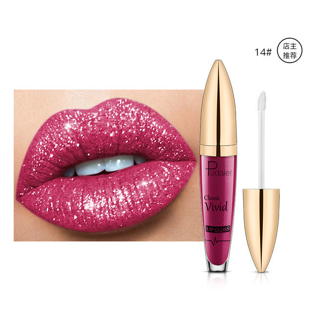Pearlescent Matte Lip Gloss – Longue Tenue & Non-Collant