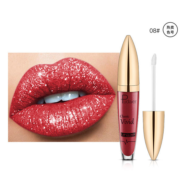 Pearlescent Matte Lip Gloss – Longue Tenue & Non-Collant