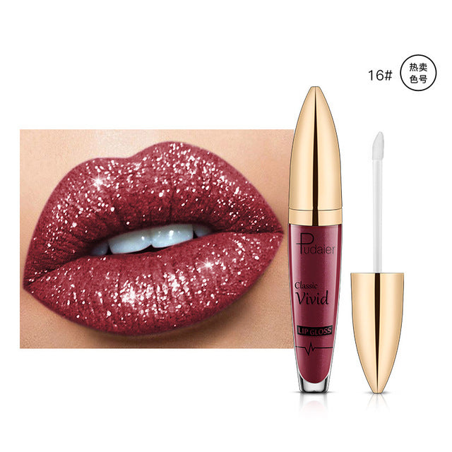 Pearlescent Matte Lip Gloss – Longue Tenue & Non-Collant