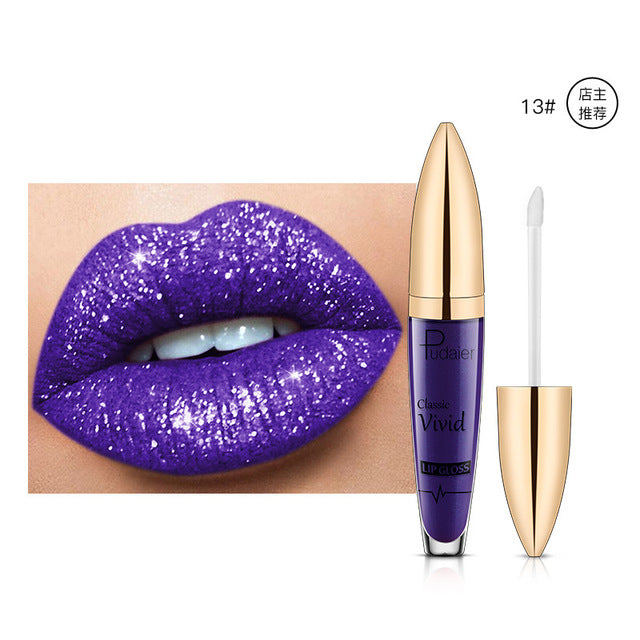 Pearlescent Matte Lip Gloss – Longue Tenue & Non-Collant