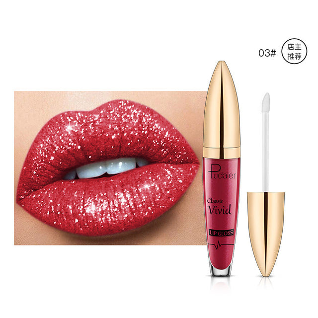 Pearlescent Matte Lip Gloss – Longue Tenue & Non-Collant