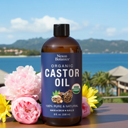 Huile de ricin bio pour la pousse des cheveux – 236 ml