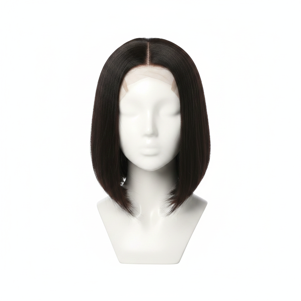 Perruques Courtes pour Femmes en Cheveux Humains, Perruques Bob Brésiliennes Noires Remy