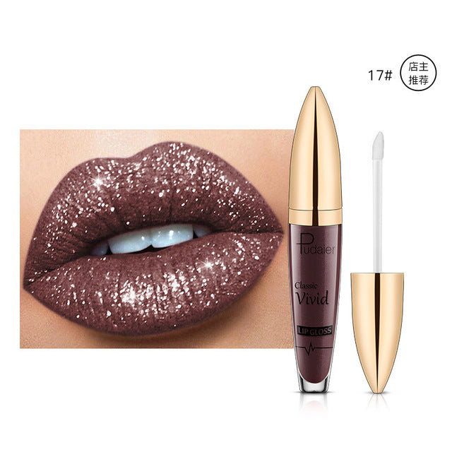 Pearlescent Matte Lip Gloss – Longue Tenue & Non-Collant