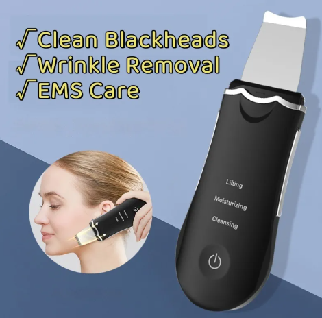 Nettoyant facial ultrasonique – Extracteur de points noirs et exfoliant pour la peau