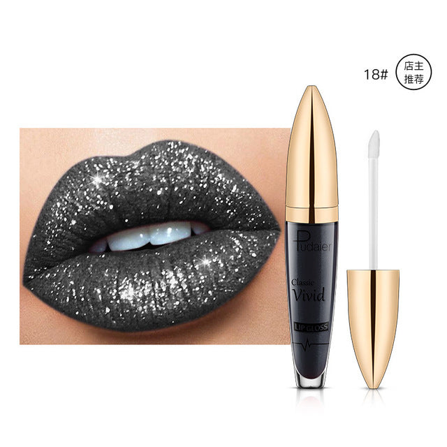 Pearlescent Matte Lip Gloss – Longue Tenue & Non-Collant